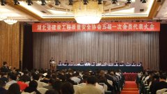 湖北省建设工程质量安全协会五届一次会员代表大会召开